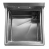 thorinox tss-1818-r18 one compartment sink right drain board top view