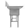 thorinox tts-1818-rl18 three compartment sink two drain board side view