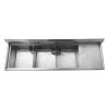 thorinox tts-2424-r24 three compartment sink right drain board top view