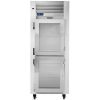 traulsen g11001-032 reach in refrigerator half door door open