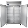traulsen g22010 two section reach in freezer solid door door open