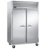 traulsen g22010 two section reach in freezer solid door left side view