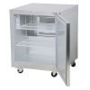 traulsen uht27r-sb undercounter refrigerator hinged doors stainless steel back door open