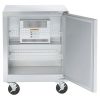 traulsen uht32r-sb undercounter refrigerator hinged doors stainless steel back door open