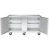 traulsen uht60lr undercounter refrigerator hinged doors stainless steel back door open