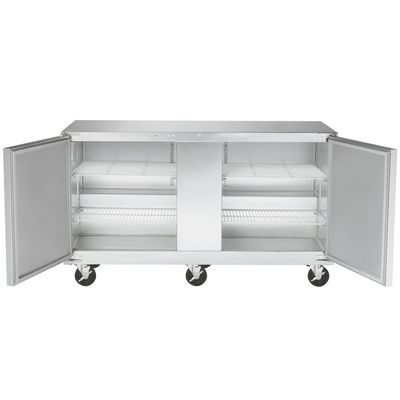 traulsen uht72lr compact undercounter refrigerator hinged doors stainless steel back door open