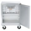 traulsen ult32r undercounter freezer stainless steel back door open