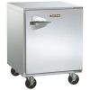 traulsen ult32r0-sb undercounter freezer stainless steel back left side view