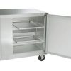 traulsen ult48lr undercounter freezer stainless steel back door open