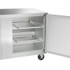 traulsen ult60rr undercounter freezer hinged doors door open