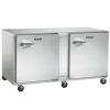 traulsen ult72rr compact undercounter freezer hinged doors left side view