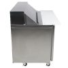 traulsen upt4812lr refrigerated sandwich prep table side view