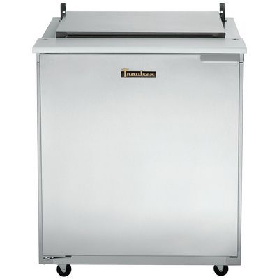 traulsen ust2706l compact sandwich prep table hinged flat top door closed