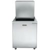 traulsen ust2706l compact sandwich prep table hinged flat top top door open