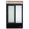 true gdm-41-hc-ld glass merchandising refrigerator door open