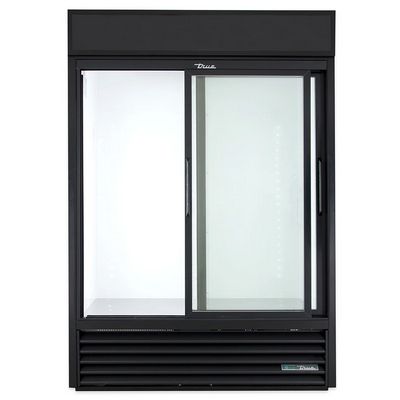 true gdm-47-ld glass merchandising refrigerator door open