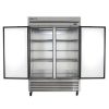 true t-49f solid reach in freezer door open