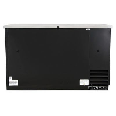 true tbb-2 back bar refrigerator solid door back view