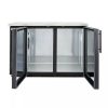 true tbb-24-48g-ld back bar refrigerator glass door door open
