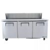 true tssu-72-18 sandwich prep refrigerator front view