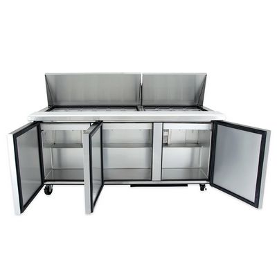 true tssu-72-30m mega top refrigerator door open