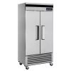 turbo air tsf-35sd solid reach in freezer left side view