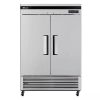 turbo air tsf-49sd solid reach in freezer front view