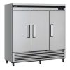turbo air tsf-72sd solid reach in freezer left side view