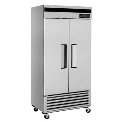 turbo air tsr-35sd reach in refrigerator left side view