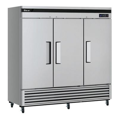 turbo air tsr-72sd reach in refrigerator left side view