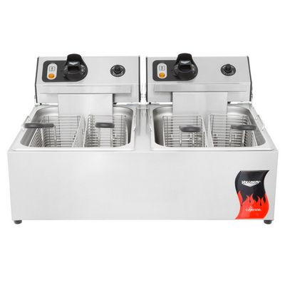 vollrath 40707 commercial countertop electric fryer front view