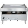 vollrath 40722 commercial thermostatic gas griddle back view