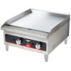 vollrath 40722 commercial thermostatic gas griddle right side view