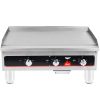 vollrath 40723 commercial thermostatic gas griddle front view