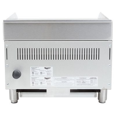 vollrath 407292 commercial gas charbroiler back view