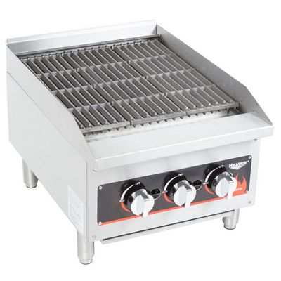vollrath 407292 commercial gas charbroiler left side view