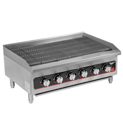vollrath 407312 commercial gas charbroiler left side view