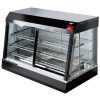 vollrath 40734 angled glass countertop heated display case right side view