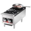 vollrath 40736 commercial gas hot plate pan on top