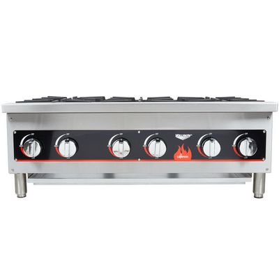 vollrath 40738 commercial gas hot plate front view