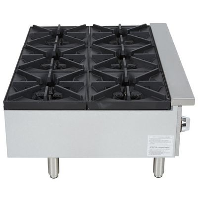 vollrath 40738 commercial gas hot plate side view