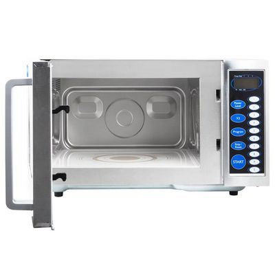 vollrath 40819 moderate duty commercial microwave oven door open