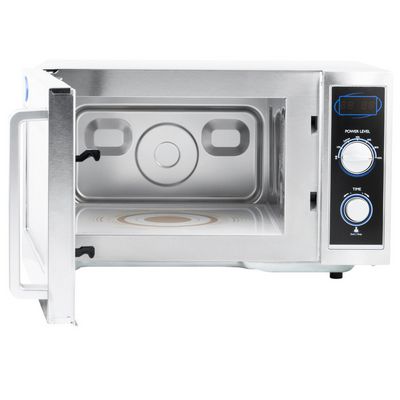 vollrath 40830 moderate duty commercial microwave oven door open
