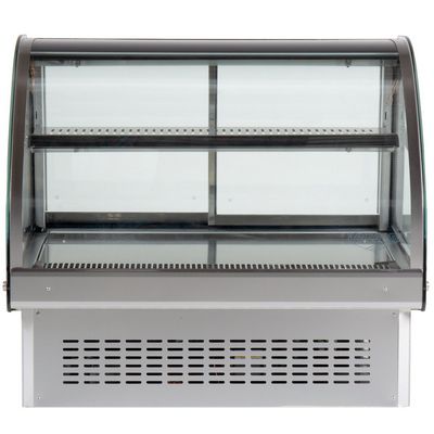 vollrath 40842 drop in display refrigerator curved front view