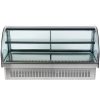 vollrath 40844 drop in display refrigerator curved front view