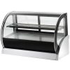 vollrath 40855 curved glass countertop heated display case right side view