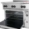 vulcan 36s-6bn commercial gas range with standard oven base oven