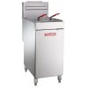 vulcan lg300 commercial gas fryer left side view