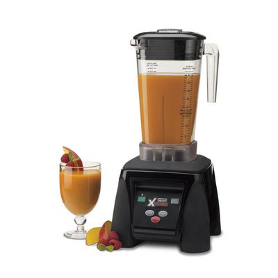 waring mx1050xtx beverage blender filled with drink