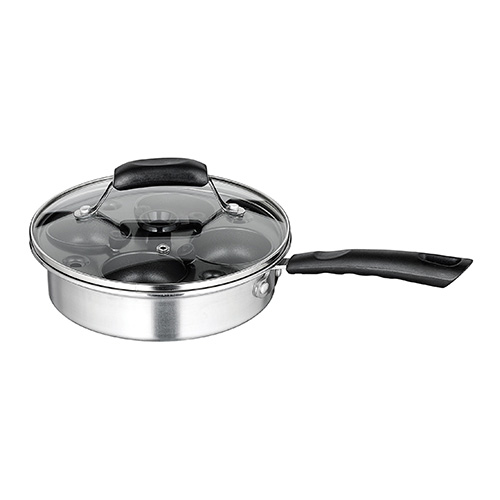 Winco CEP-4 4-cup Nonstick Egg Poacher - 8in